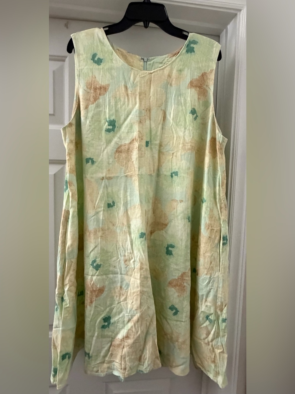 Ruby Rd. Pastel Floral Rayon-Linen Blend Dress